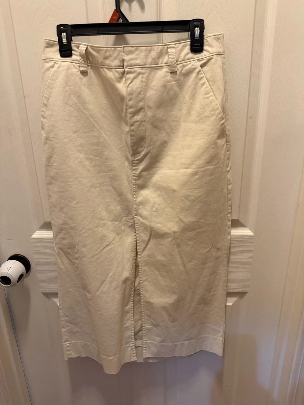 Abercrombie & Fitch Cream Midi Skirt